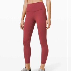 Lululemon Wunder Under High Rise Tight 25” *Full On Luxtreme in‎ Chianti Sz 10